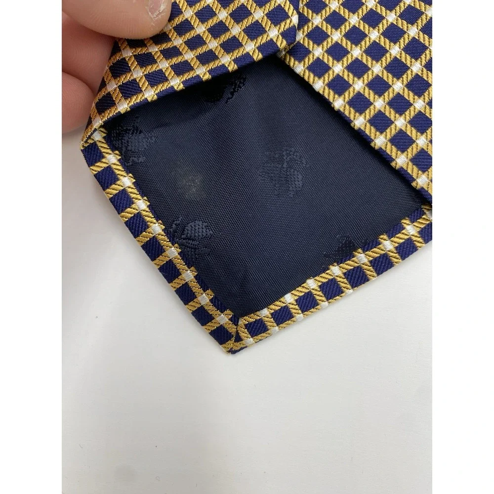 Brooks Brothers Men's Diamond Patterned‎ Neck Tie Yellow *Read*